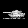 M60A3 Patton Us Military Tank Cutout Silhouette Gift Phone Case Official Military Merch