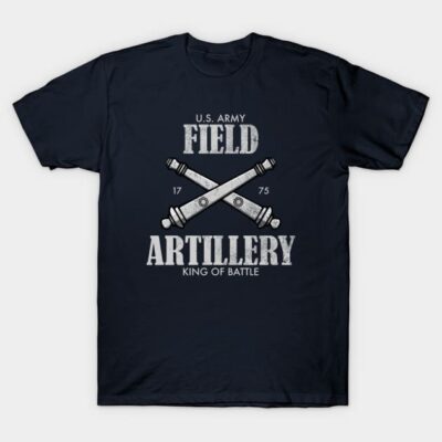 Us Military Field Artillery Distressed T-Shirt Official Military Merch