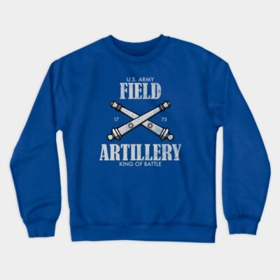 Us Military Field Artillery Distressed Crewneck Sweatshirt Official Military Merch