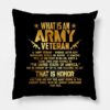 Whats An Military Veteran Gold Foil Effect Throw Pillow Official Military Merch