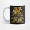 Whats An Military Veteran Gold Foil Effect Mug Official Military Merch