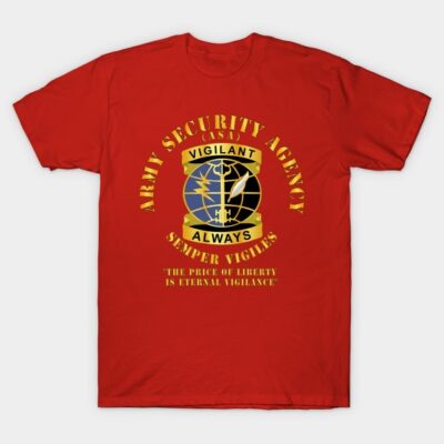 Military Security Agency Dui Always Vigilante T-Shirt Official Military Merch