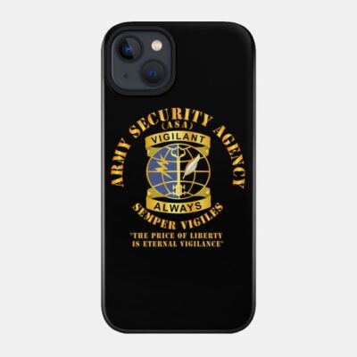 Military Security Agency Dui Always Vigilante Phone Case Official Military Merch