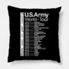 The Us Military World Tour Throw Pillow Official Military Merch