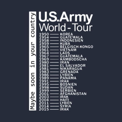 The Us Military World Tour Crewneck Sweatshirt Official Military Merch