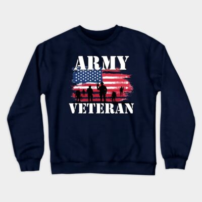 Military Veteran Crewneck Sweatshirt Official Military Merch