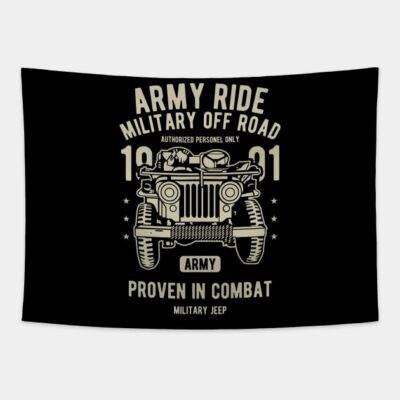 Military Ride Jeep Miliarty Rides Ww2 Us Military Military Tapestry Official Military Merch