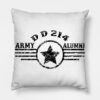 Dd214 Alumni Military Throw Pillow Official Military Merch