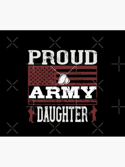 Proud Military Daughter Tapestry Official Military Merch