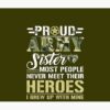 Military  Veteran Proud Us Military Sister Shirt Military Pride Tapestry Official Military Merch