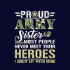 Military  Veteran Proud Us Military Sister Shirt Military Pride Tote Bag Official Military Merch