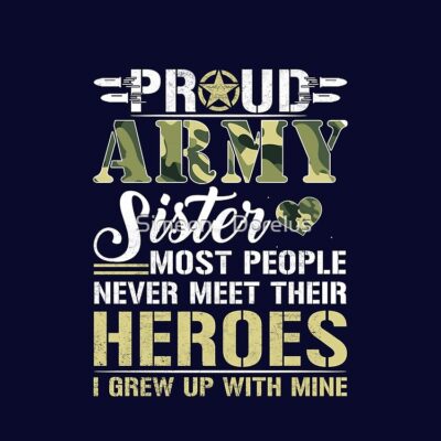 Military  Veteran Proud Us Military Sister Shirt Military Pride Tote Bag Official Military Merch