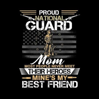 Proud Military National Guard Mom Flag U S Tote Bag Official Military Merch