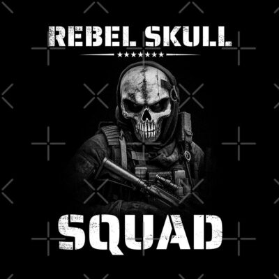 Rebel Skull Squad Soldier Special Forces Military Tote Bag Official Military Merch