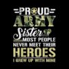 Proud Military Sister Gift - Military Sis Veterans Day Tote Bag Official Military Merch