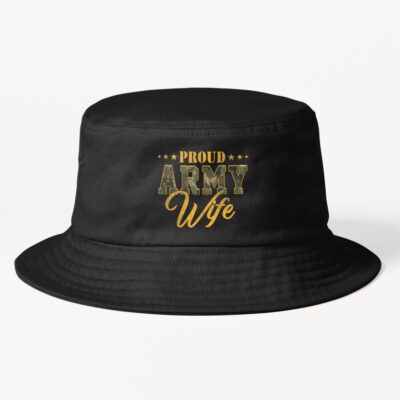 Proud Military Wife  Military Bucket Hat Official Military Merch