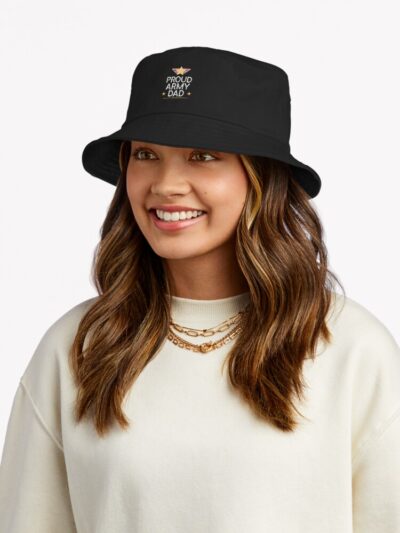 Proud Military Dad Bucket Hat Official Military Merch