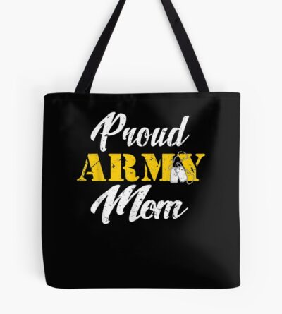 Family 365 Proud Military Mom Gift Mother Us Military Tote Bag Official Military Merch