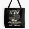 Proud Military National Guard Mom Flag U S Tote Bag Official Military Merch