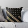 U.S. Flag: Military Camouflage Throw Pillow Official Military Merch