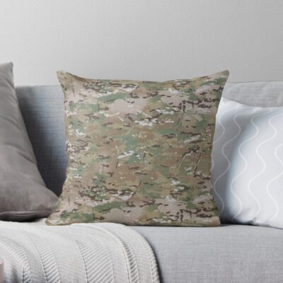 Multicam Camouflage Throw Pillow Official Military Merch