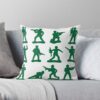 Military Man Graphics Throw Pillow Official Military Merch