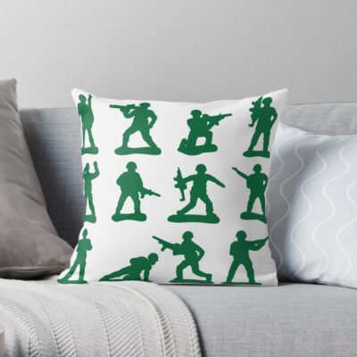 Military Man Graphics Throw Pillow Official Military Merch