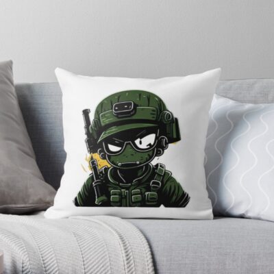 Green Military Throw Pillow Official Military Merch