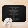 Us Soldier´S Creed Soldier´S Ethos Soldier´S Rules #2875 Bath Mat Official Military Merch