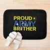 Proud Military Brother Shirt Military Brother Gift Military Brother Shirt Military Blue Camouflage Shirt Soldier Bro Custom Military Family Graduation Shirt Bath Mat Official Military Merch