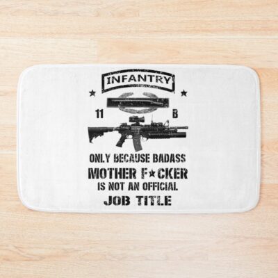 Us Military 11B Infantry Hardcore Bath Mat Official Military Merch