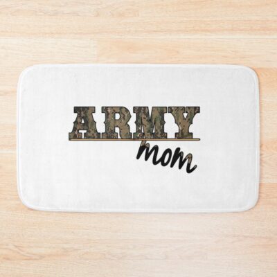 Military Mom  , Military Ocp, Military Mom Shirts, Gift For Military Mom, Us Military Gifts, Military Camo , Military Mom Gift, Gift For Military Mothers Bath Mat Official Military Merch