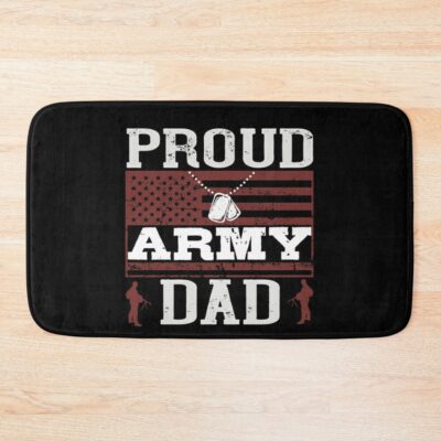 Proud Military Dad Bath Mat Official Military Merch