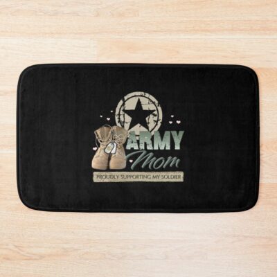 Military Mom Supporting Bath Mat Official Military Merch