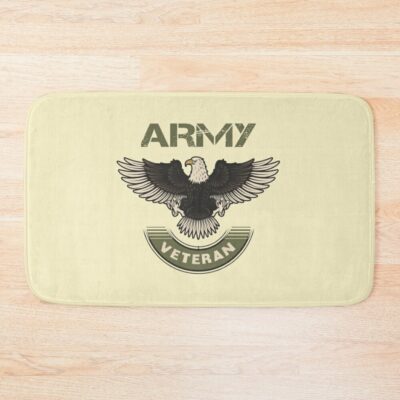 Us Military ,Proud Military Veteran ,United States Military Bath Mat Official Military Merch