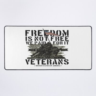 Military Veteran Illustration Mouse Pad Official Military Merch