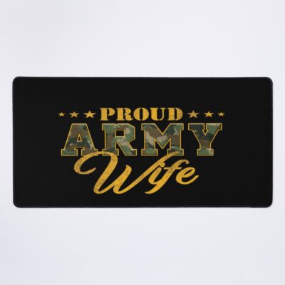 Proud Military Wife  Military Mouse Pad Official Military Merch