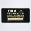 I M A Grumpy Old Military Veteran My Level Of Sarcasm Mouse Pad Official Military Merch