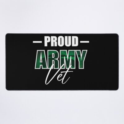 Proud Military Vet Mouse Pad Official Military Merch