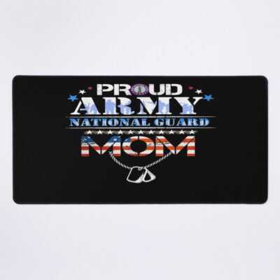 Proud Military National Guard American Flag Mouse Pad Official Military Merch