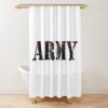 Military Usa Military Retro Shower Curtain Official Military Merch