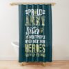 Military  Veteran Proud Us Military Sister Shirt Military Pride Shower Curtain Official Military Merch