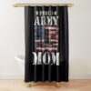 Usa Proud Military Mom Pride Gift Shower Curtain Official Military Merch