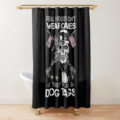 Military Veteran Shower Curtain Official Military Merch