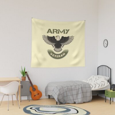 Us Military ,Proud Military Veteran ,United States Military Tapestry Official Military Merch