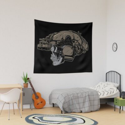 Soldier Skull Tapestry Official Military Merch