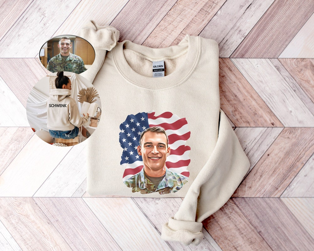 Military Personalized Photo Sweatshirt