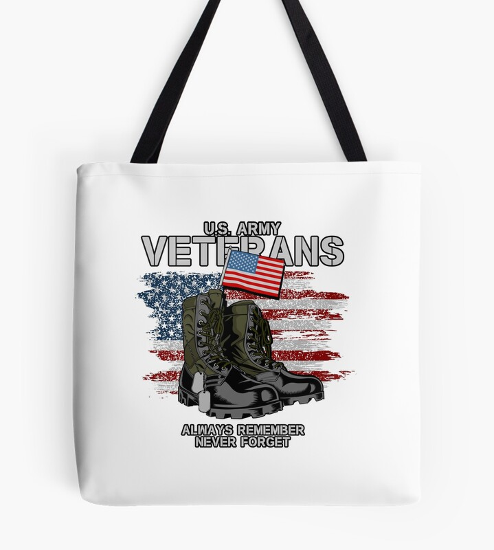 Military Veteran Illustration Tote